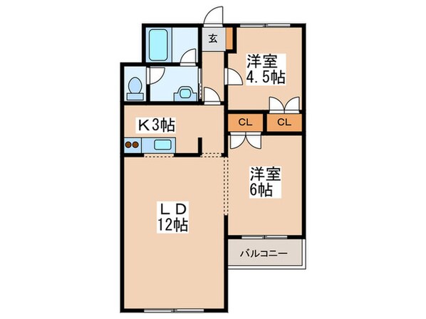 ラスタ宮の森の物件間取画像